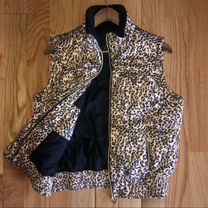 NWOT CALVIN KLEIN Leopard Print Vest